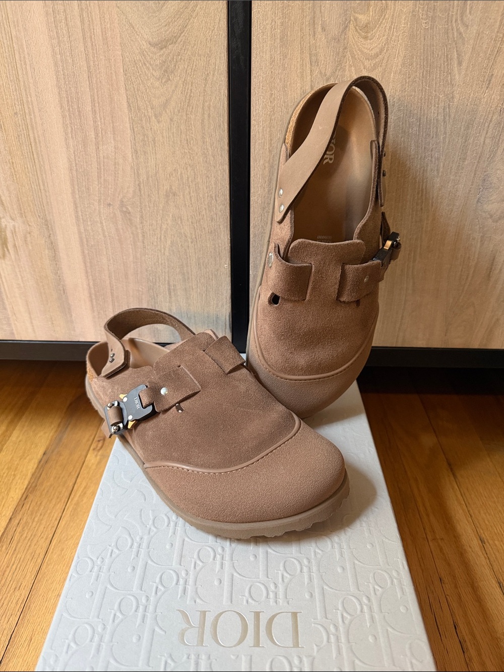 Rare Dior Tan Suede Birkenstock Collab